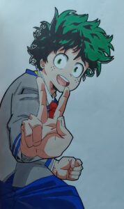 Izuku du manga My Hero Academia