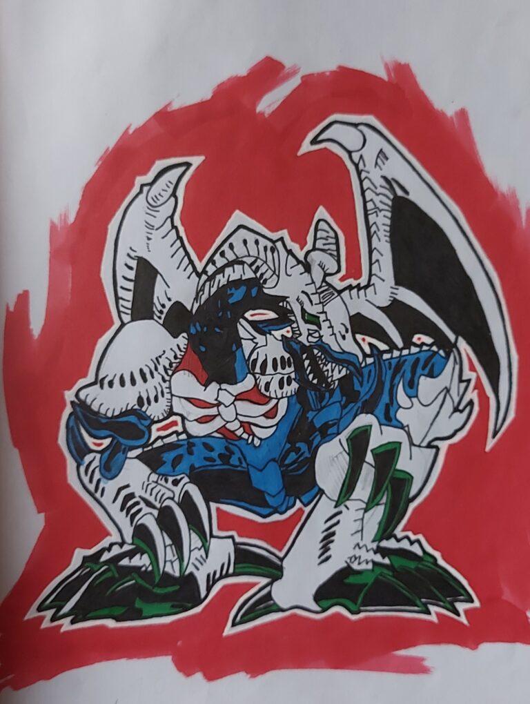Le dragon crâne noir du manga Yu-Gi-Oh