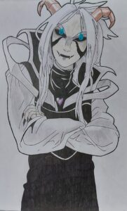 Représentation d'Asriel du jeu UNDERTALE