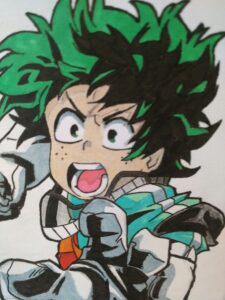 Izuku de l'anime My Hero Academia