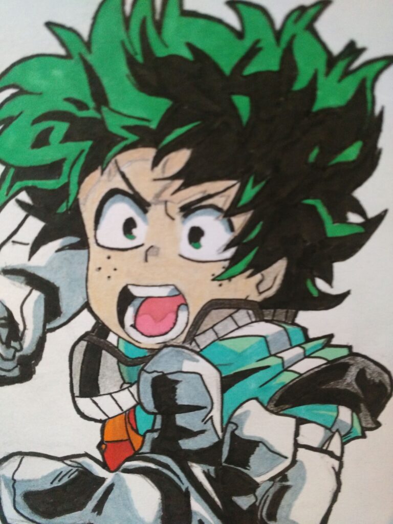 Izuku de l'anime My Hero Academia