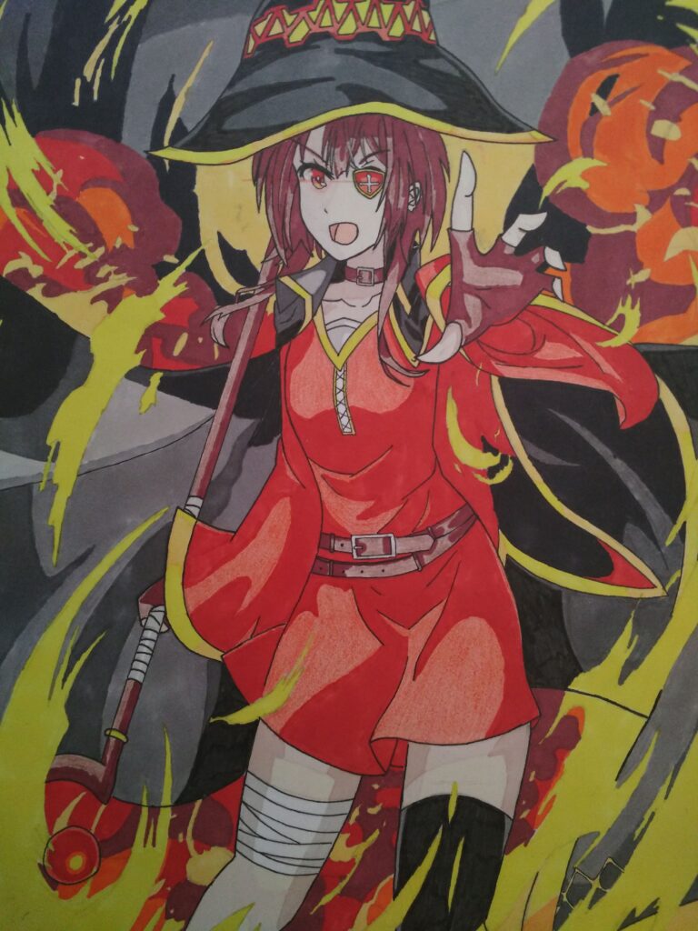 Megumin de l'anime Konosuba